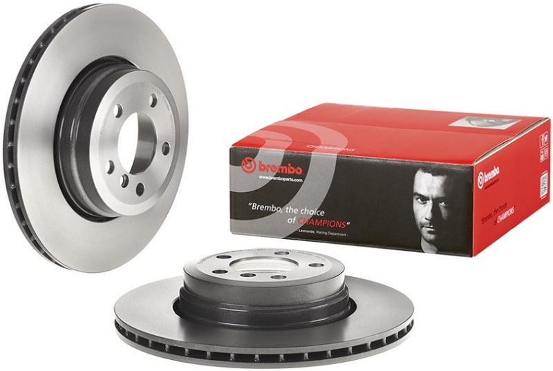 Диск тормозной задний BMW 7 Brembo 09.A712.11, D=345 мм