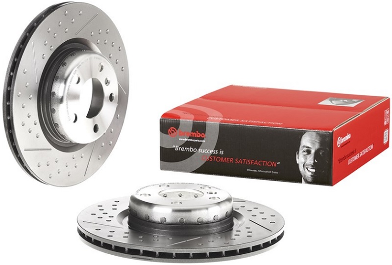 Диск тормозной задний BMW 1, 2, 3, 4 Brembo 09.C400.13, D=345 мм