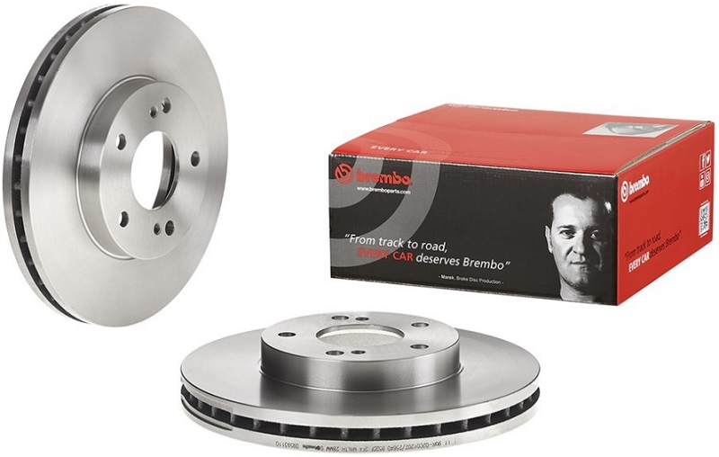 Диск тормозной передний Nissan 200SX, 300ZX Brembo 09.5931.10, D=280 мм