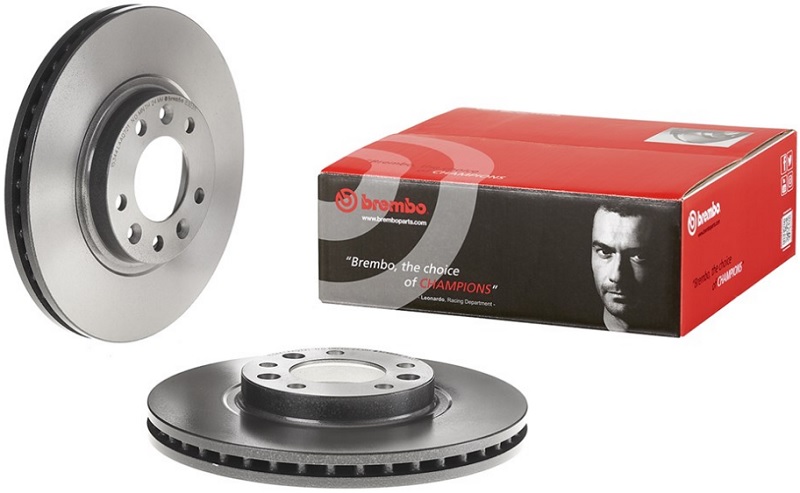 Диск тормозной передний Peugeot 407, 508, 607 Brembo 09.8303.11, D=283 мм