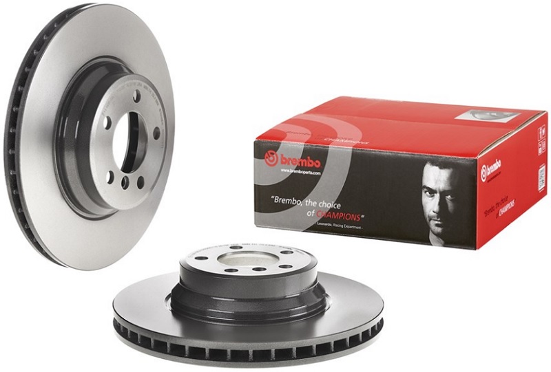 Диск тормозной передний BMW 7 Brembo 09.9355.11, D=348 мм