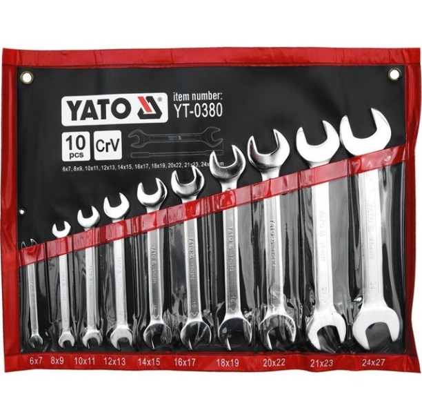 Набор ключей рожковых YATO YT0380 (10 пр)