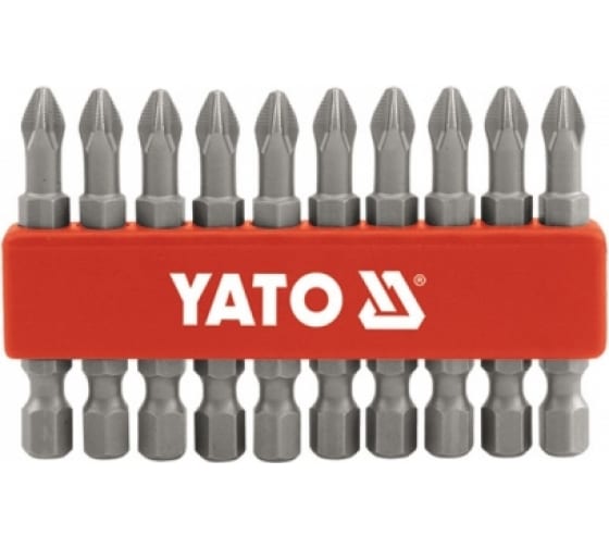 Бита крестовая YATO YT0478 (PН2, 1/4, 50 мм, 10 шт)