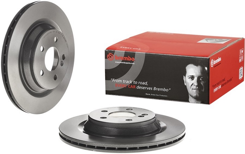 Диск тормозной задний MERCEDES W220 Brembo 09.C134.11, D=315 мм