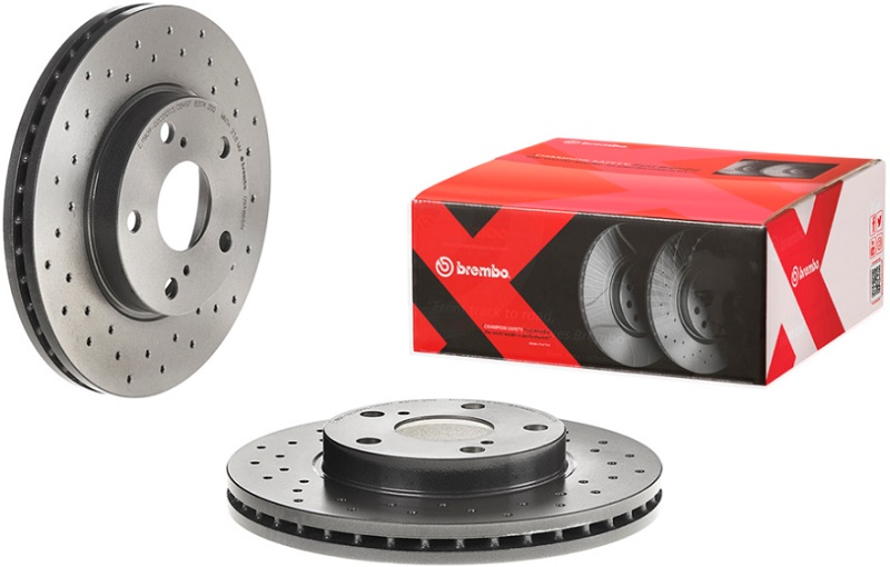 Диск тормозной передний TOYOTA AURIS Brembo 09.A865.1X, D=273 мм