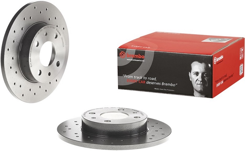 Диск тормозной задний ABARTH Brembo 08.5085.31, D=240 мм