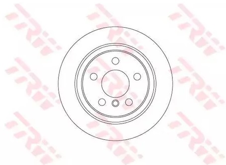 Диск тормозной задний TRW DF 6756, D=280 мм