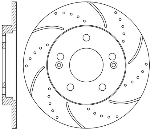 Диск тормозной задний HYUNDAI Sonata, KIA Optima NiBK RN1601DSET, D=284 мм