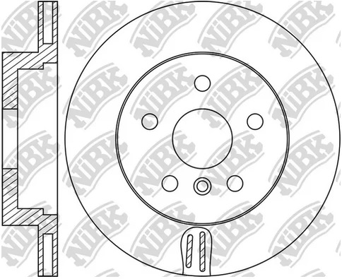 Диск тормозной передний AUDI A4, A5 NiBK RN33003, D=314 мм