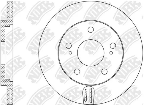 Диск тормозной передний TOYOTA VENZA NiBK RN1574, D=324 мм