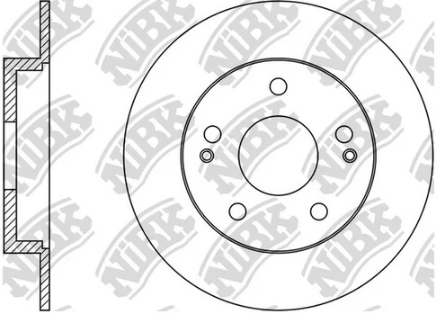 Диск тормозной задний HYUNDAI I30 NiBK RN1563, D=284 мм