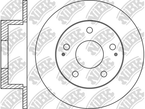 Диск тормозной передний TOYOTA NiBK RN1531, D=275 мм