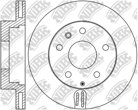 Диск тормозной задний LAND ROVER DISCOVERY, RANGE ROVER, SPORT Nibk RN1732, D=350 мм