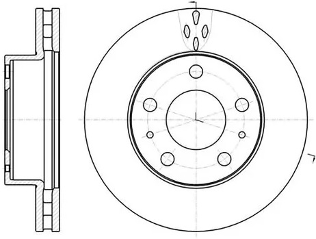 Диск тормозной передний Citroen JUMPER, Fiat DUCATO, Peugeot BOXER, Toyota Auris Remsa 61016.10, D=300 мм