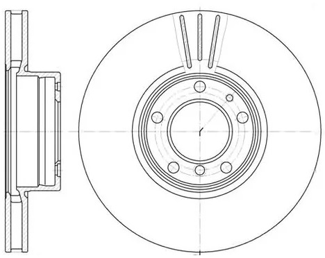 Диск тормозной передний BMW 3, 5 Remsa 6599.10, D=324 мм