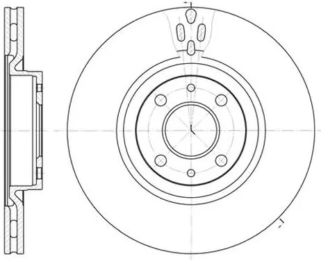 Диск тормозной передний ALFA ROMEO, FIAT CROMA Remsa 6316.11, D=284 мм