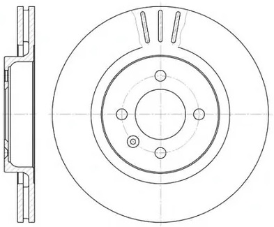 Диск тормозной передний SEAT, VOLKSWAGEN Remsa 6294.10, D=280 мм