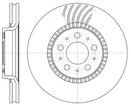 Диск тормозной передний VOLVO S60, S80, V70, XC70 Remsa 6591.10, D=305 мм