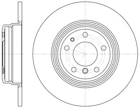 Диск тормозной задний BMW 7, 8 Remsa 6510.00, D=324 мм