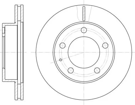 Диск тормозной передний MAZDA 626, MX-6, XEDOS Remsa 6203.10, D=258 мм