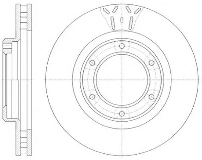 Диск тормозной передний Toyota Land Cruiser Remsa 6507.10, D=311 мм