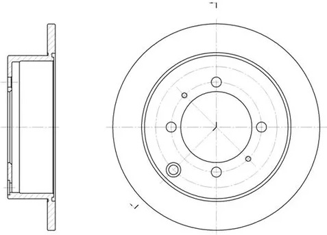 Диск тормозной передний Subaru Outback, Tribeca Remsa 61041.10, D=315.5 мм