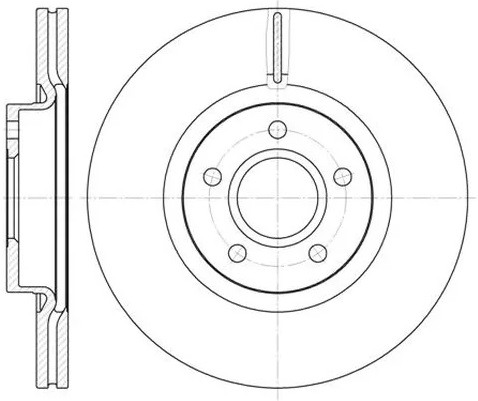 Диск тормозной передний Lexus IS, Mercedes S-CLASS Remsa 61032.10, D=335 мм