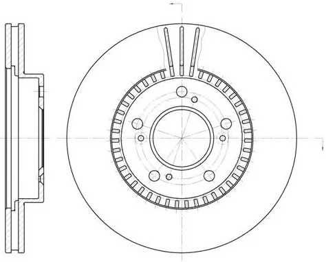 Диск тормозной передний FORD Tourneo, Transit, HYUNDAI Accent Remsa 6662.10, D=277.9 мм