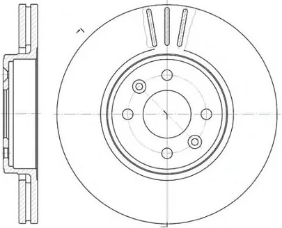 Диск тормозной задний AUDI A4, SEAT Exeo Remsa 6731.00, D=255 мм