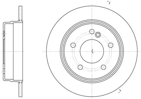 Диск тормозной передний CITROEN C4, OPEL Astra, Vectra, SAAB 9-5 Remsa 6729.10, D=308 мм