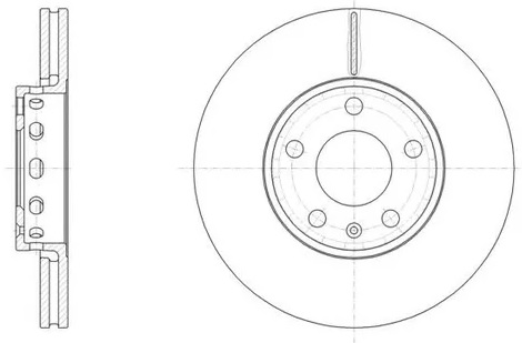 Диск тормозной передний HYUNDAI i30, i40, Tucson, KIA Cee'd, Optima, Sportage Remsa 61217.10, D=299 мм