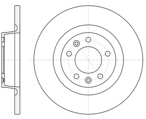 Диск тормозной передний TOYOTA Highlander, Rav 4, LEXUS NX, RX Remsa 61540.10, D=328 мм