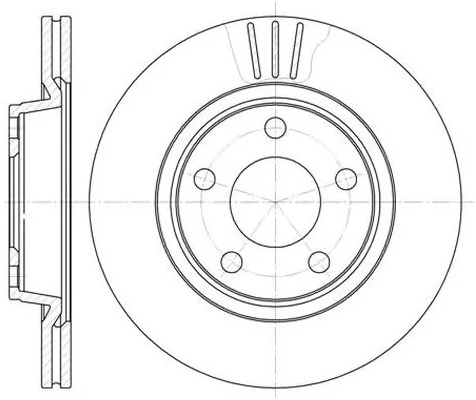 Диск тормозной передний NISSAN Almera Remsa 6430.10, D=247 мм