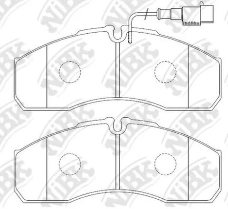 Колодки тормозные дисковые передние IVECO DAILY NiBK PN0072W