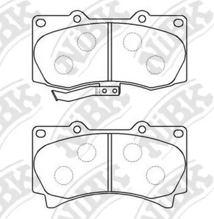 Колодки тормозные дисковые передние HUMMER NiBK PN0498