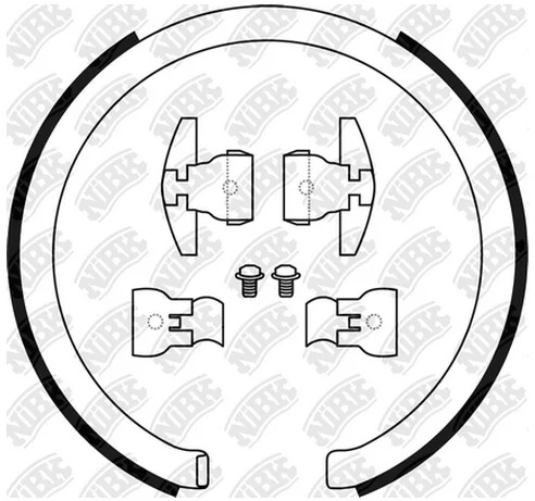 Колодки тормозные барабанные CHEVROLET Tahoe, CADILLAC Escalade NiBK FN0705