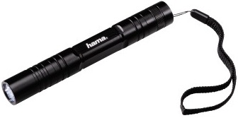 Фонарь ручной Hama R-147 черный 1Вт лам.:светодиод. 100lx AAx2 (00136231)