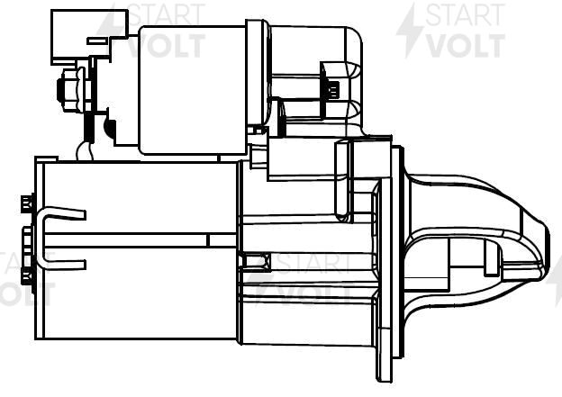 Стартер для HYUNDAI SOLARIS 1.4I/1.6I 0,9КВТ Startvolt LST 0811