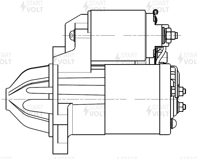 Стартер для MAZDA 3 12В 1.2кВт Startvolt LST 2504