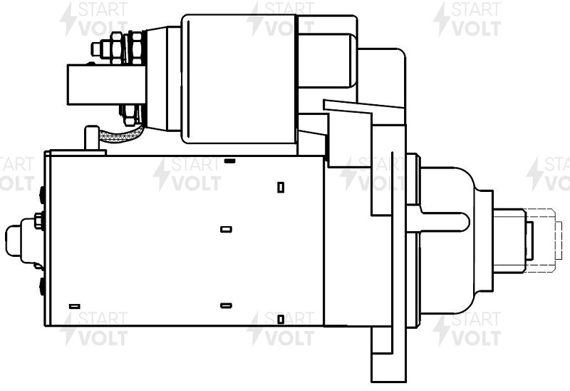 Стартер для VAG Transporter 1.9TDI 1.7кВт Startvolt LST 1840