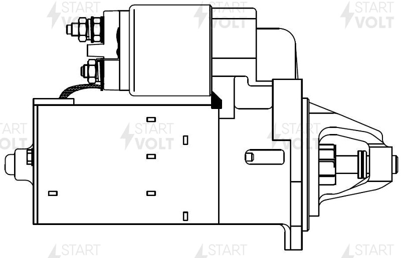 Стартер для VAG 80 2.0i 1.4 кВт Startvolt LST 1837