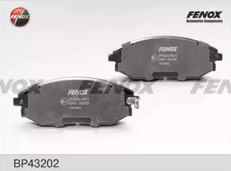 Колодки тормозные, дисковые передние CHEVROLET EPICA Fenox BP43202