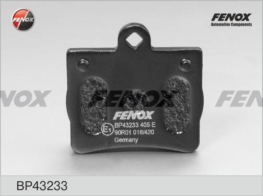 Колодки тормозные, дисковые задние MERCEDES SLK Fenox BP43233