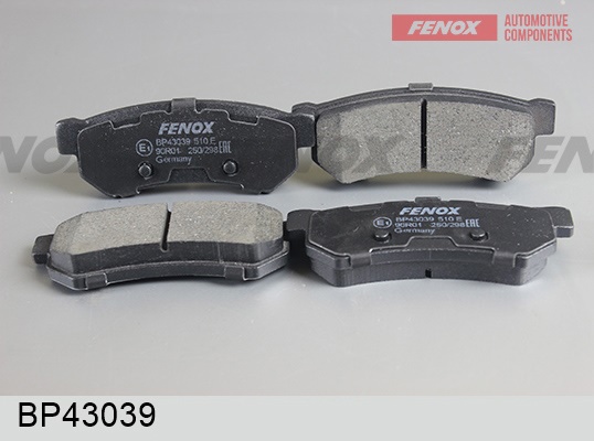 Колодки тормозные, дисковые задние CHEVROLE LACETTI, NUBIRA Fenox BP43039