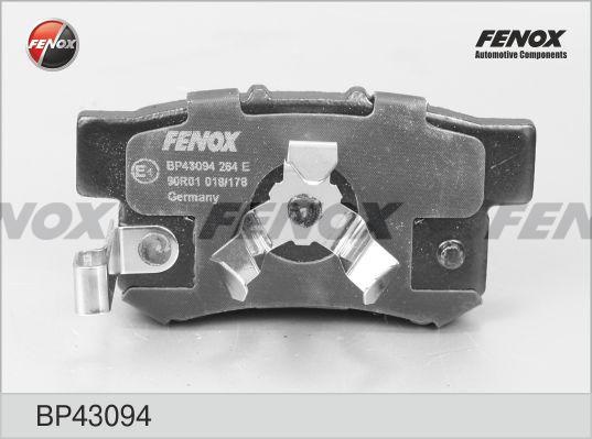 Колодки тормозные, дисковые задние HONDA ACCORD, CR-V, FR-V Fenox BP43094