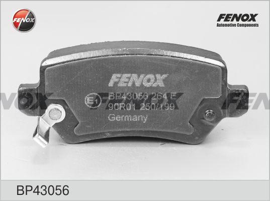 Колодки тормозные, дисковые задние OPEL ASTRA F CLASSIC Fenox BP43056