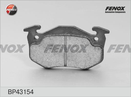 Колодки тормозные, дисковые передние RENAULT CLIO Fenox BP43154