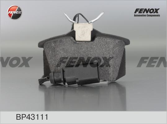 Колодки тормозные, дисковые задние VW TRANSPORTER Fenox BP43111