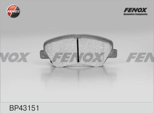 Колодки тормозные, дисковые передние OPEL Mokka Fenox BP43151