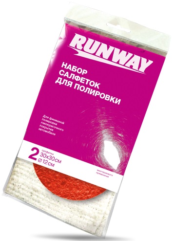 Набор салфеток для полировки автомобиля Runway RW646